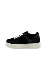 Ženske patike sa šljokicama, patike sa belom platformom KP4750 BLACK - Slika 3