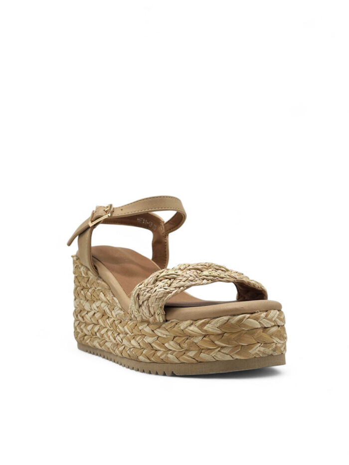 Sandale na platformu, sa otvorenim prstima HF11-03 BEIGE - Slika 2