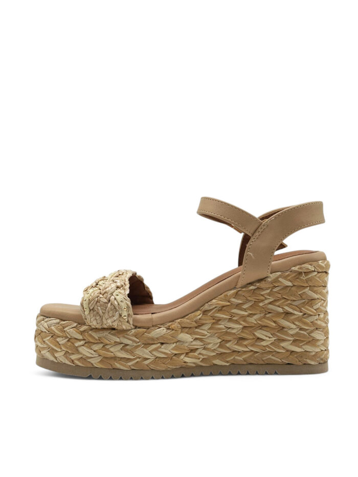 Sandale na platformu, sa otvorenim prstima HF11-03 BEIGE - Slika 3