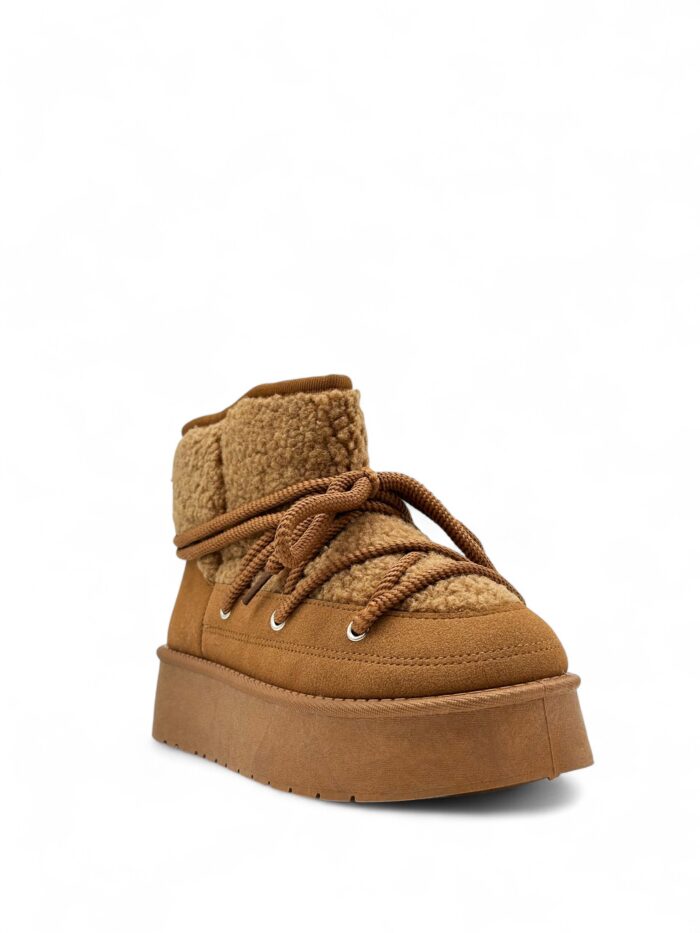 Kratke čizme šunjalice postavljene vunom 1596-PA CAMEL - Slika 2