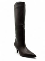 Duboke čizme na malu štiklu 2526A BROWN - Slika 2