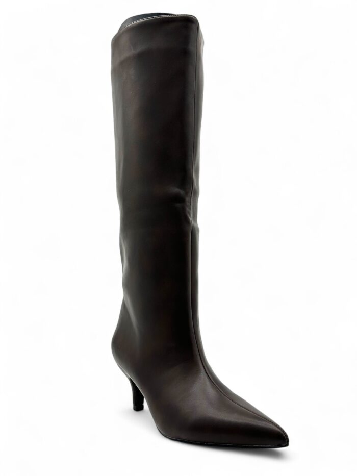 Duboke čizme na malu štiklu 2526A BROWN - Slika 2