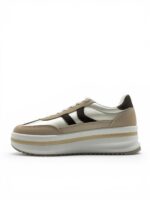 Atraktivne patike sa platformom, Ženske Patike Cipele A026 BEIGE - Slika 3