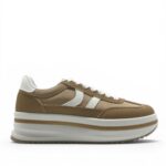 Patike na platformu, moderne ženske patike A026 KHAKI