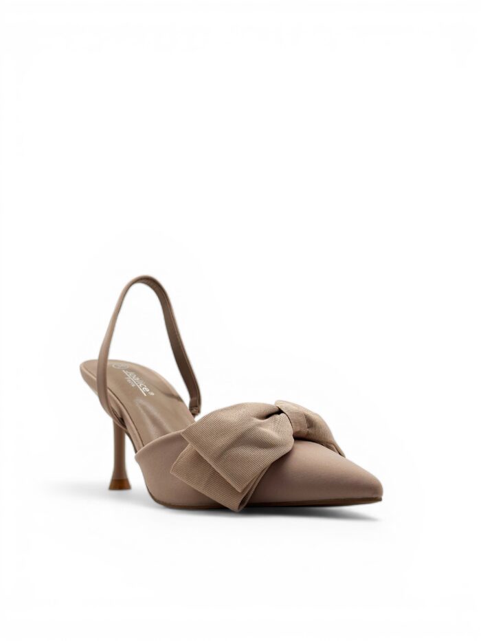 Štikle sa elegantnom mašnom 100-477 NUDE - Slika 2