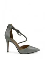 Srebrne salonke 2N5B-L7716-01 SILVER