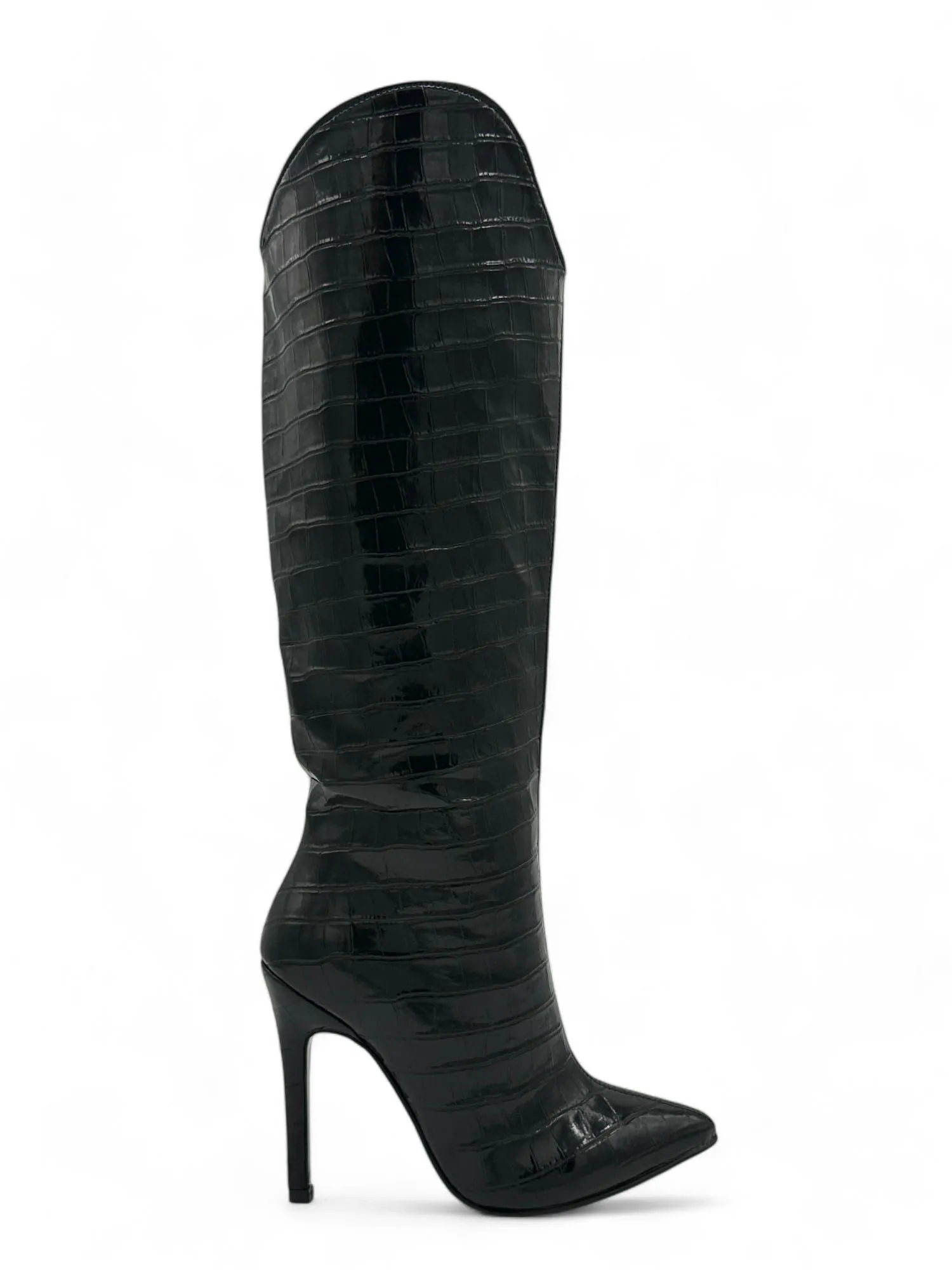 CIZME 1249 BLACK KROKO - Slika 1