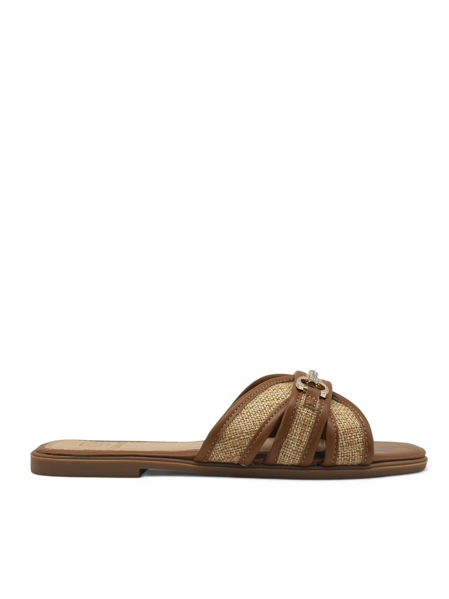 Ravne letnje papuče za žene BJ709 CAMEL - Slika 1