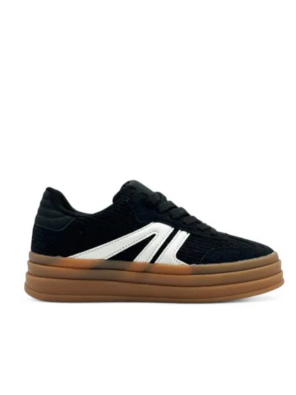 Patike sa troslojnim đonom, Casual patike na platformu C3902 BLACK