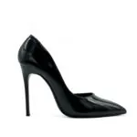 Crne lakovane salonke na visoku štiklu