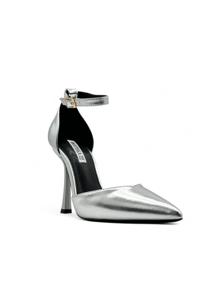 Srebrne cipele salonke 99-30 SILVER - Slika 2