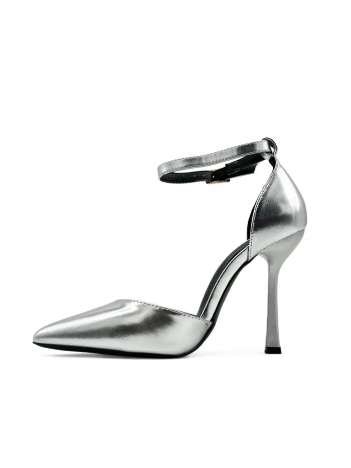 Srebrne cipele salonke 99-30 SILVER - Slika 3
