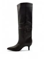 Duboke čizme na malu štiklu 2526A BROWN - Slika 3