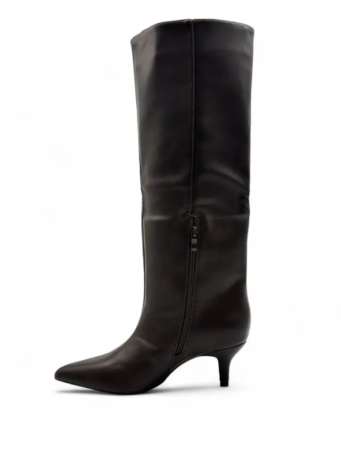 Duboke čizme na malu štiklu 2526A BROWN - Slika 3