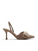 Štikle sa elegantnom mašnom 100-477 NUDE