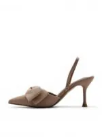 Štikle sa elegantnom mašnom 100-477 NUDE - Slika 3