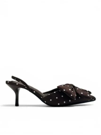 braon štikle na tufne, sandale na tufnice