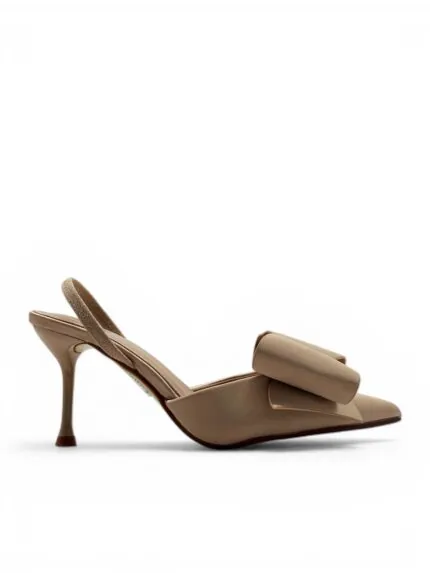 štikle sa elegantnom bež mašnom